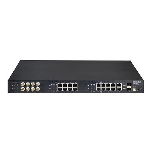 Vigitron VI32026 Network Switch, 8-Port Extended Coax/16-Port Standard 10/100 Hybrid