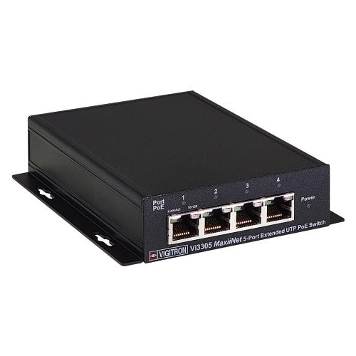 Vigitron Vi3305 MaxiiNet 5-Port Extended UTP PoE Switch
