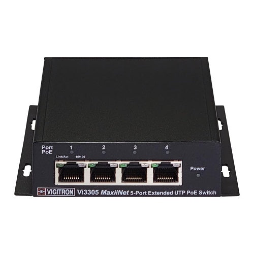 Vigitron Vi3305 MaxiiNet 5-Port Extended UTP PoE Switch