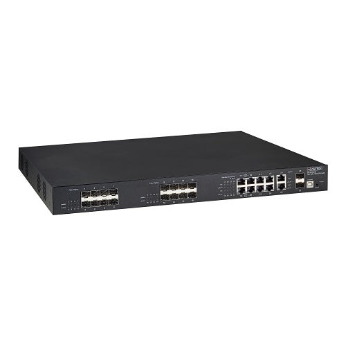 Vigitron VI35126 26-Port Managed L2 Hybrid Fiber and UTP PoE Switch