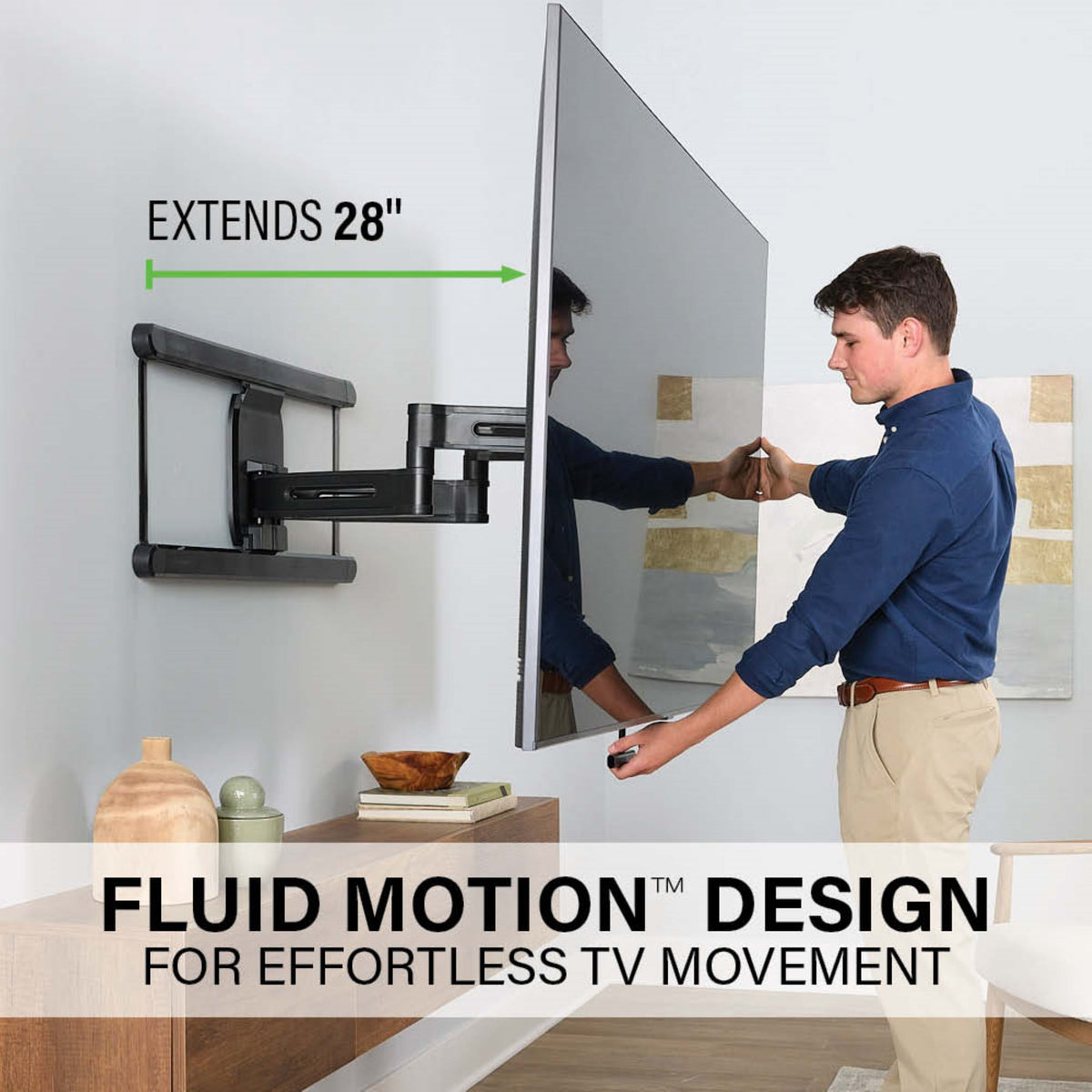 Sanus Advanced Full Motion 4D Shift TV Wall Mount for TVs 42\\"-90\\"