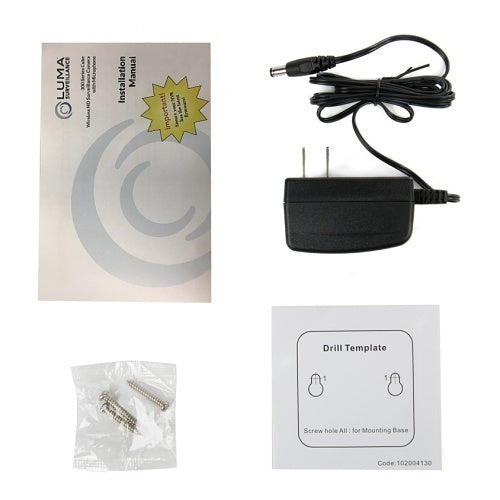 Luma LUM-300-CUB-IPW-WH 300 Series 2MP Cube IP Indoor Camera with IR and Wi-Fi, 2.8mm Fixed Lens, White