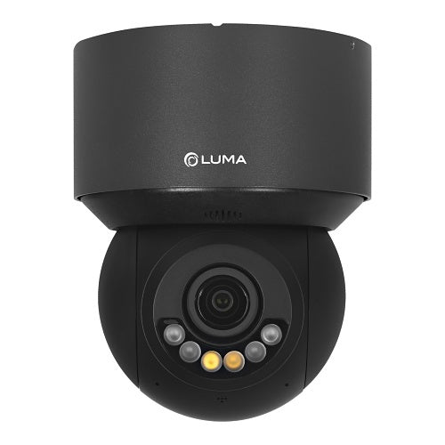 Luma LUM-420-IP-PTZ-4B Surveillance 420 Series X20 4MP IP PTZ Camera, 2.8-12mm Varifocal Lens, 4x Optical Zoom, Active Deterrence, Black