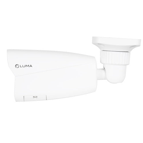Luma LUM-520-IP-BFCW Surveillance 520 Series 5MP 24/7 Color Bullet IP Outdoor Camera, 2.8mm Fixed Lens, White