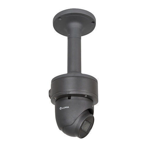 Luma LUM-A20-CM-FX-TDB X20 7\\" Ceiling Extension Mount for Fixed Dome / Turret Extension Junction Box, Aluminum, Black