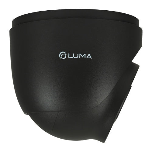 Luma LUM-820-IP-TFHB 820 Series 8MP Turret IP Outdoor Camera, 2.8mm Fixed Lens, WDR 120 dB, IP67, Black