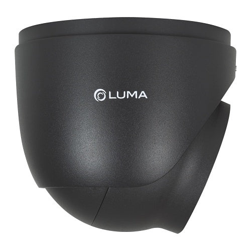 Luma LUM-420-IP-TMB 420 Series 4MP Turret IP Outdoor Camera, 2.8-12mm Motorized Lens, Black
