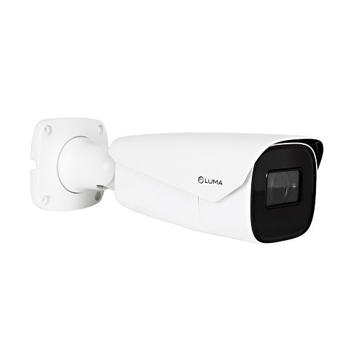 Luma LUM-820-IP-BMW 820 Series 8MP Bullet IP Outdoor Camera, 2.8-12mm Motorized Lens, White
