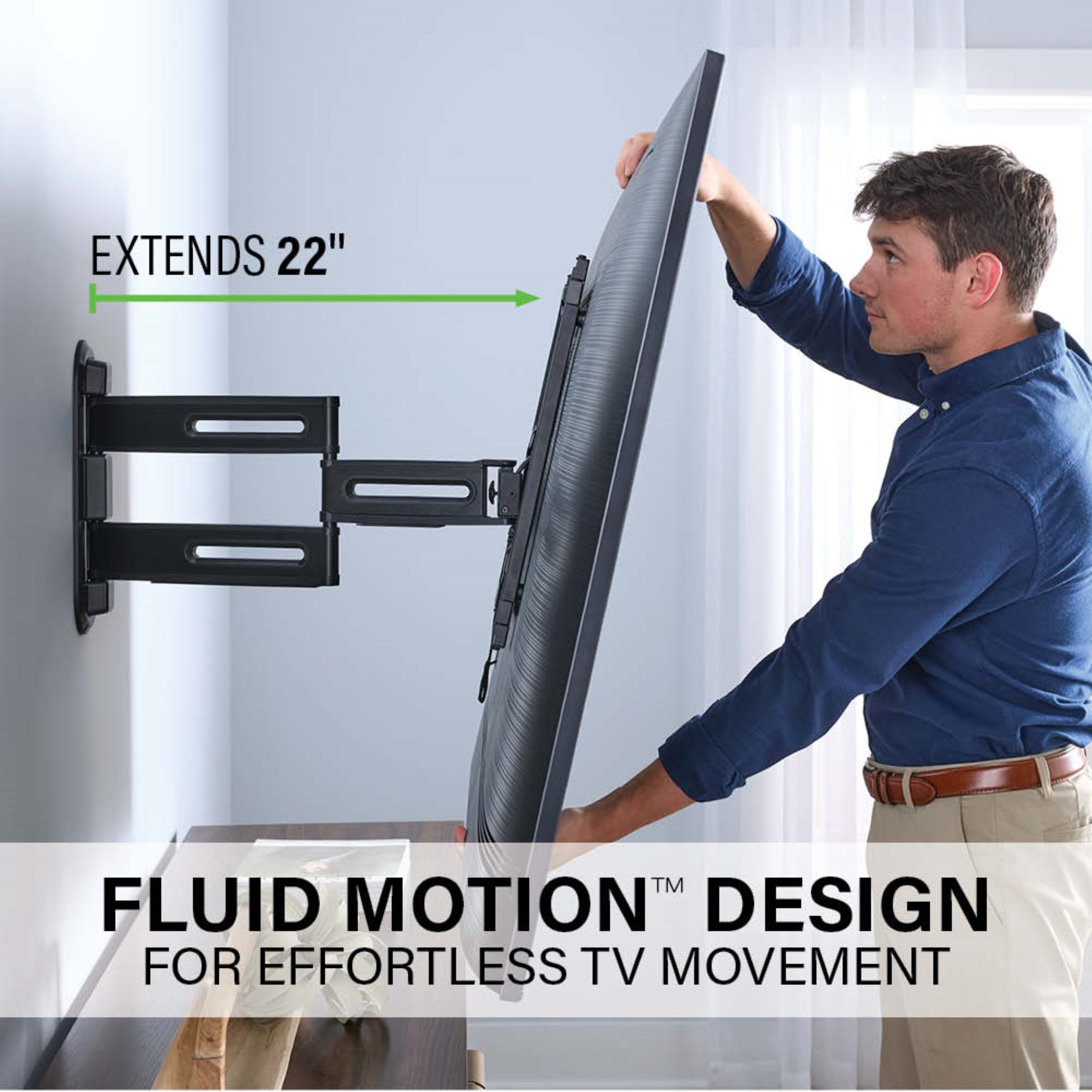 Sanus Advanced Full Motion 4D Shift TV Wall Mount for TVs 32\\"-65\\"