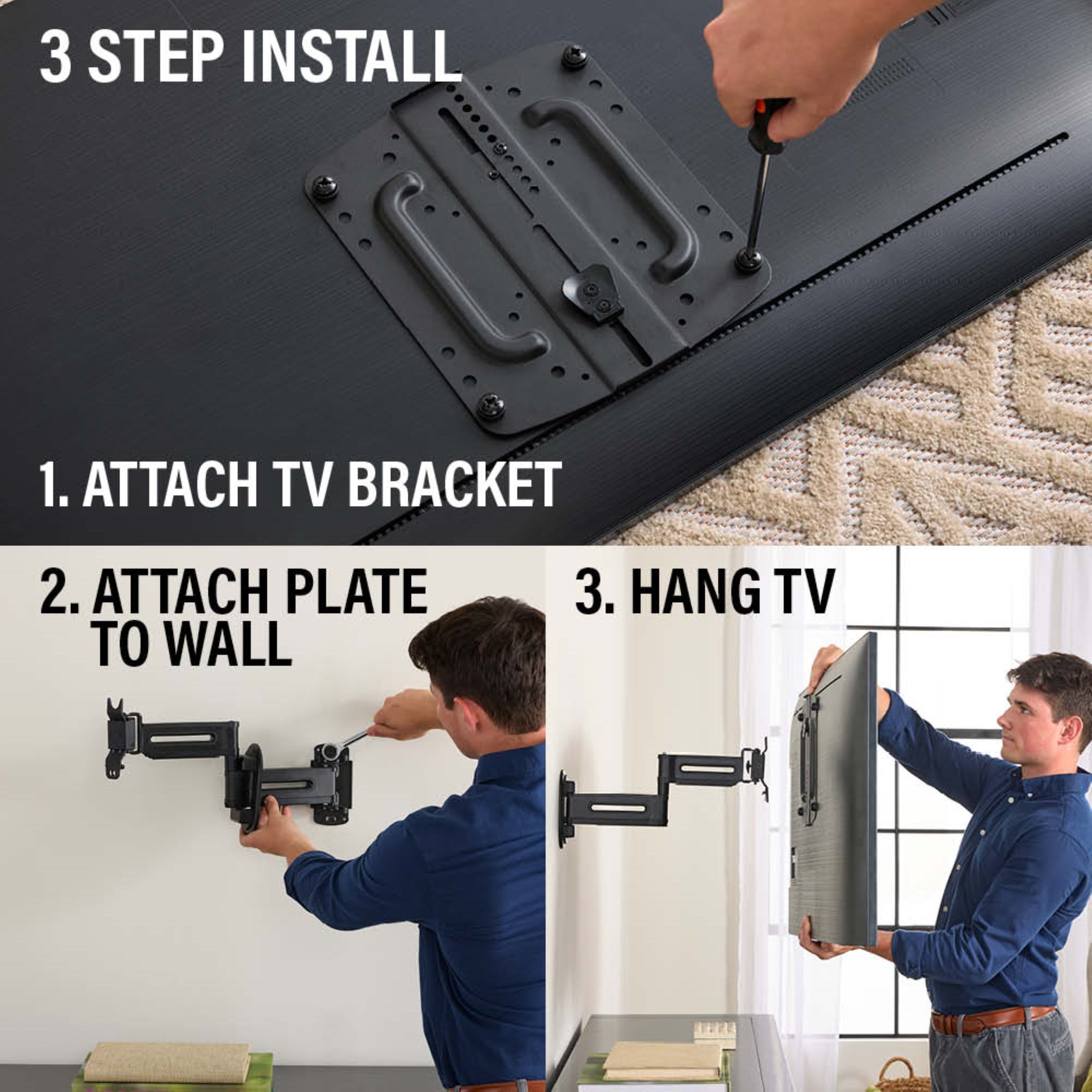 Sanus Advanced Full Motion 4D Shift TV Wall Mount for TVs 19\\"-43\\"