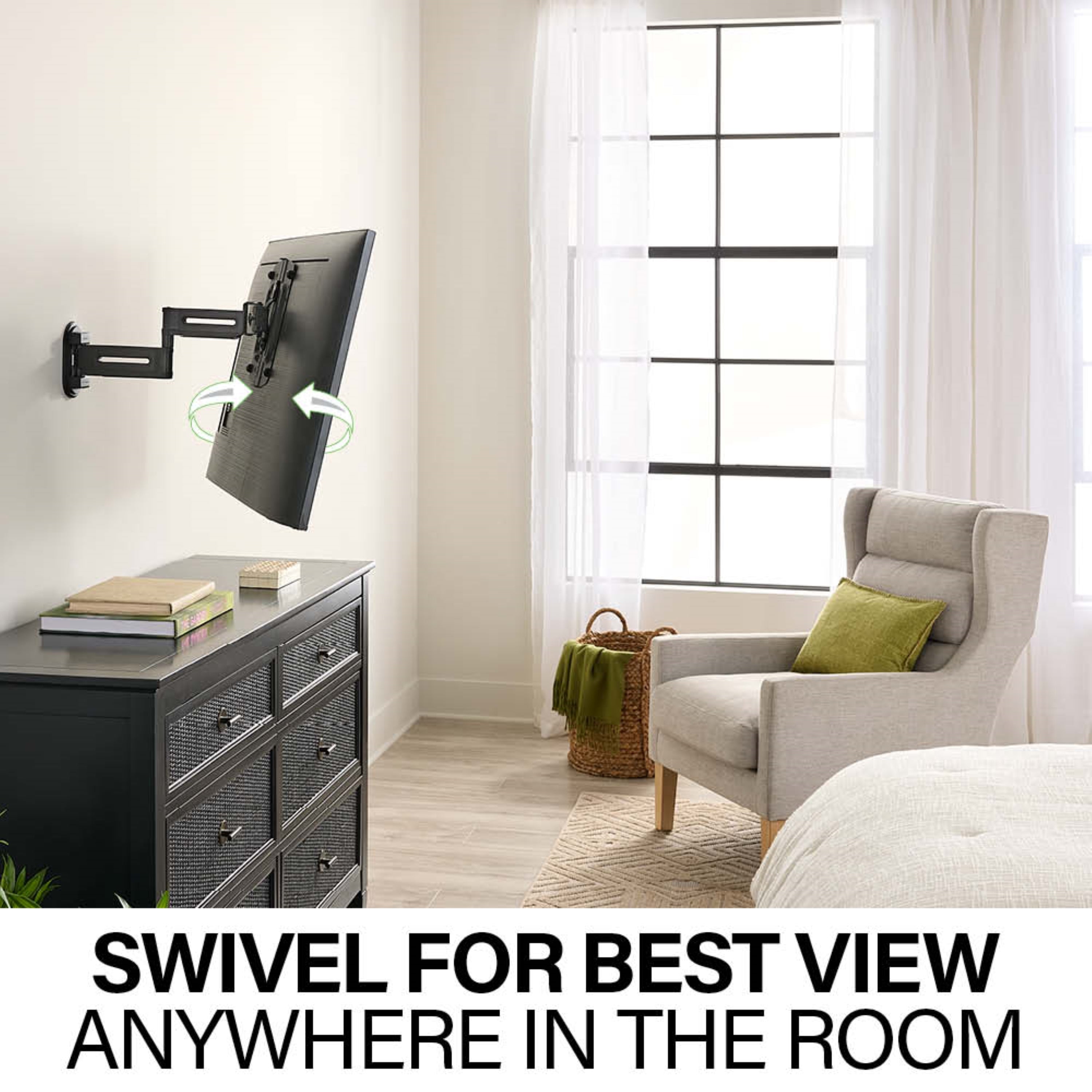 Sanus Advanced Full Motion 4D Shift TV Wall Mount for TVs 19\\"-43\\"