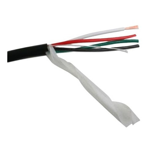 Wirepath SP-144-DB-500-BLK 14/4 Direct Burial Speaker Wire, 500' Drum, Black