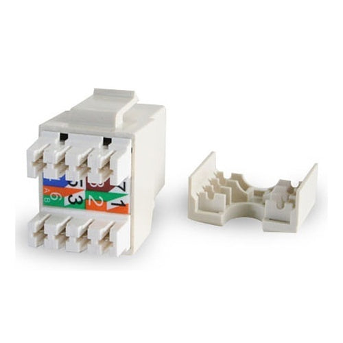 Wirepath WP-CAT6-RJ45-180-IV CAT6 RJ45 UTP Keystone Insert, 180°, Ivory