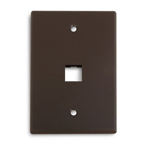 Wirepath MIDI-1-BR 1-Port Midi Wall Plate, Brown