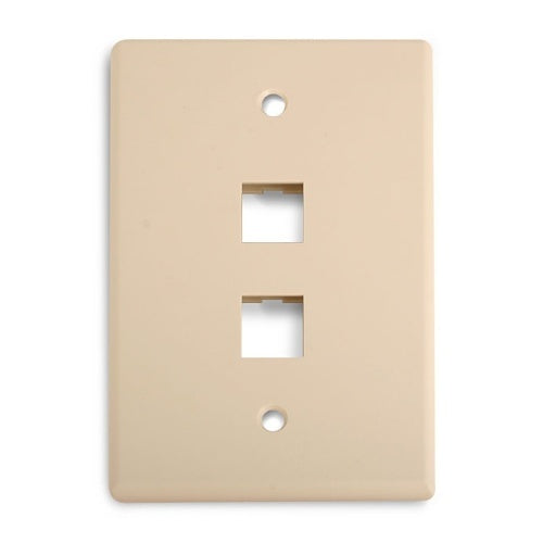Wirepath MIDI-2-IV 2-Port Midi Wall Plate, Ivory