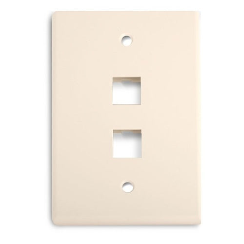 Wirepath MIDI-2-LA 2-Port Midi Wall Plate, Light Almond