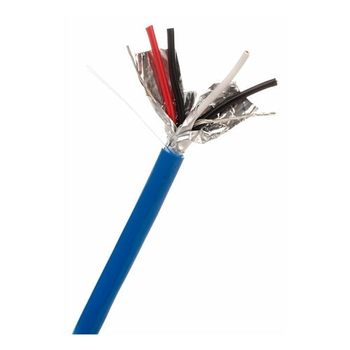 Wirepath NST-182-SH-E-1K-BLU 18-Gauge 2-Pair Shielded Audio Control Wire, 1000\', Blue