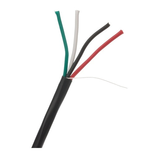 Wirepath NST-144-PL-500-BL 14-Gauge 4-Conductor Plenum Speaker Wire, 500\', Black