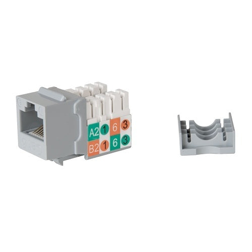 Wirepath WP-CAT6-RJ45-GRY CAT6a RJ45 UTP Keystone Insert, 90°, Grey