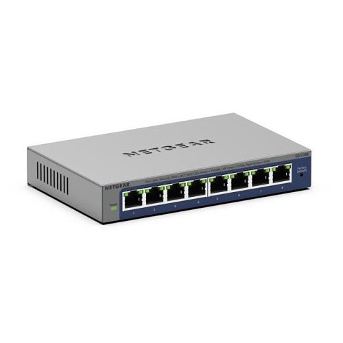 Netgear GS108E-400NAS 8-Port Gigabit Managed Switch, Fanless