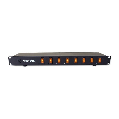 WattBox WB-100-RSW-8 Rack Mount Power Strip with 8 Individual Switches