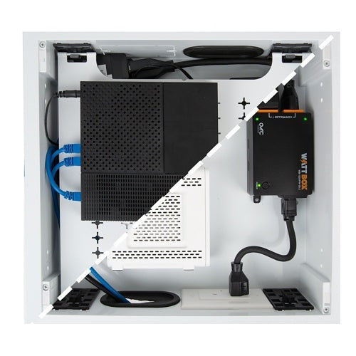 WattBox WB-150-IPW-1B-2 150 Series IP Power Outlets (Ultra Compact), 1 Controlled Bank, 2 Outlets (Wi-Fi or Wired)