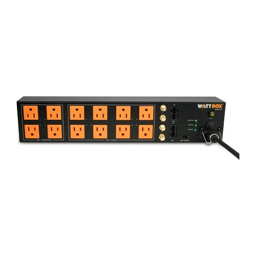 WattBox WB-400-VCE-12 Power Conditioner with Safe Voltage, Coax and Ethernet Protection, 12-Outlet