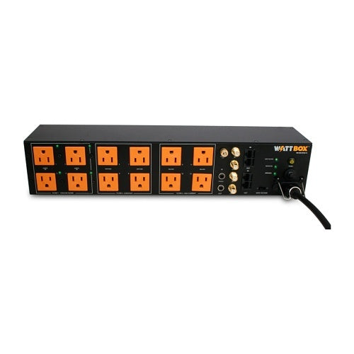WattBox WB-600-SVCE-12 Power Conditioner Chassis with Sequencing, Safe Voltage, Coax and Ethernet Protection, 12-Outlet