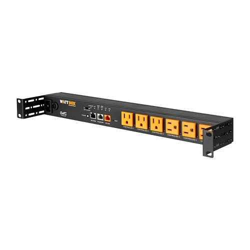 WattBox WB-800-IPVM-6 800 Series IP Surge Protector, 6-Individually Controlled and Amp, Metered Outlets