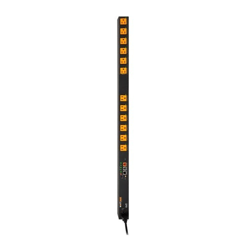 WattBox WB-800VPS-IPVM-12 IP Vertical Power Strip and Amp, Conditioner with Individually Controlled and Metered Outlets