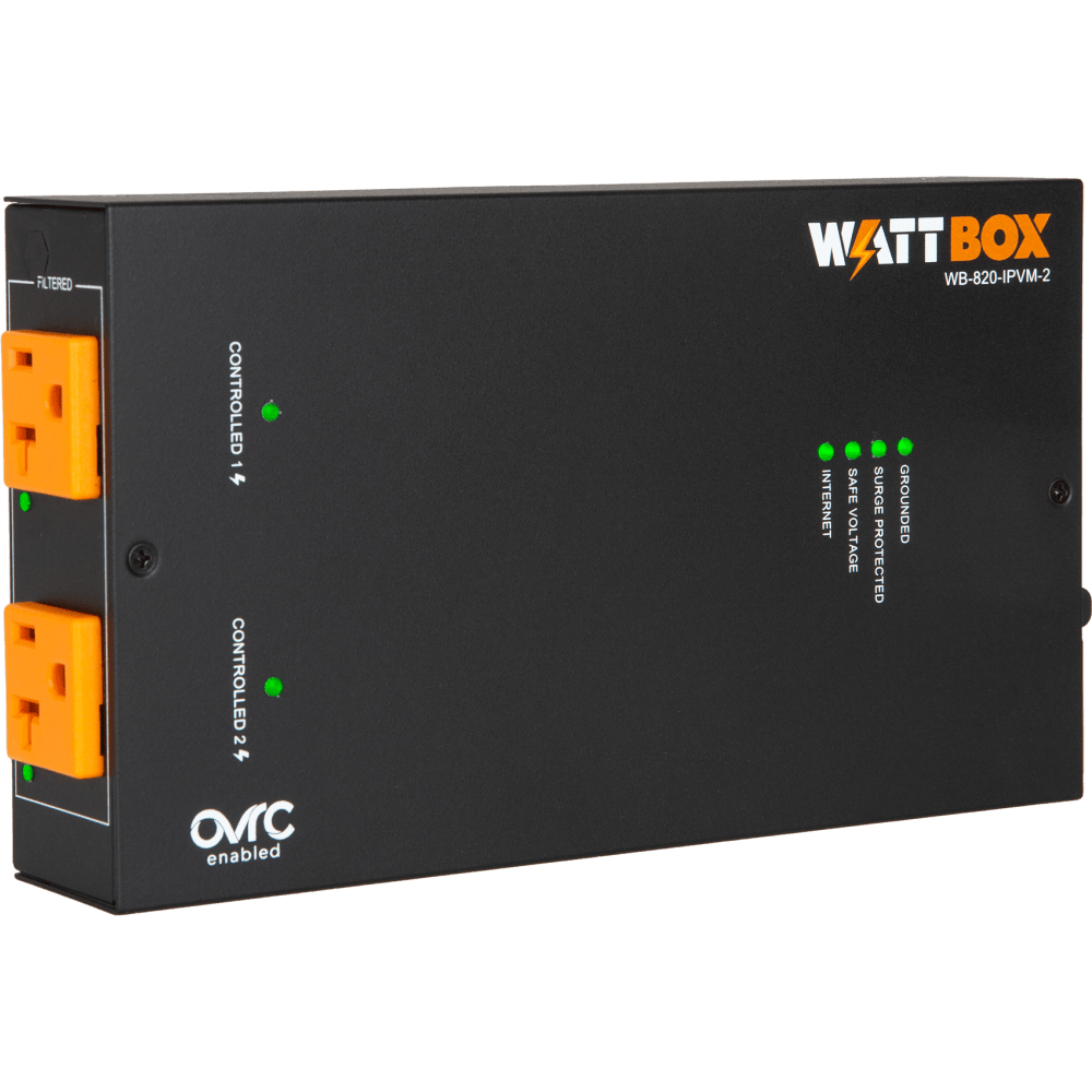 WattBox 820 Series 20A IP Power Conditioner 8 Individually Metered and Controlled Outlets