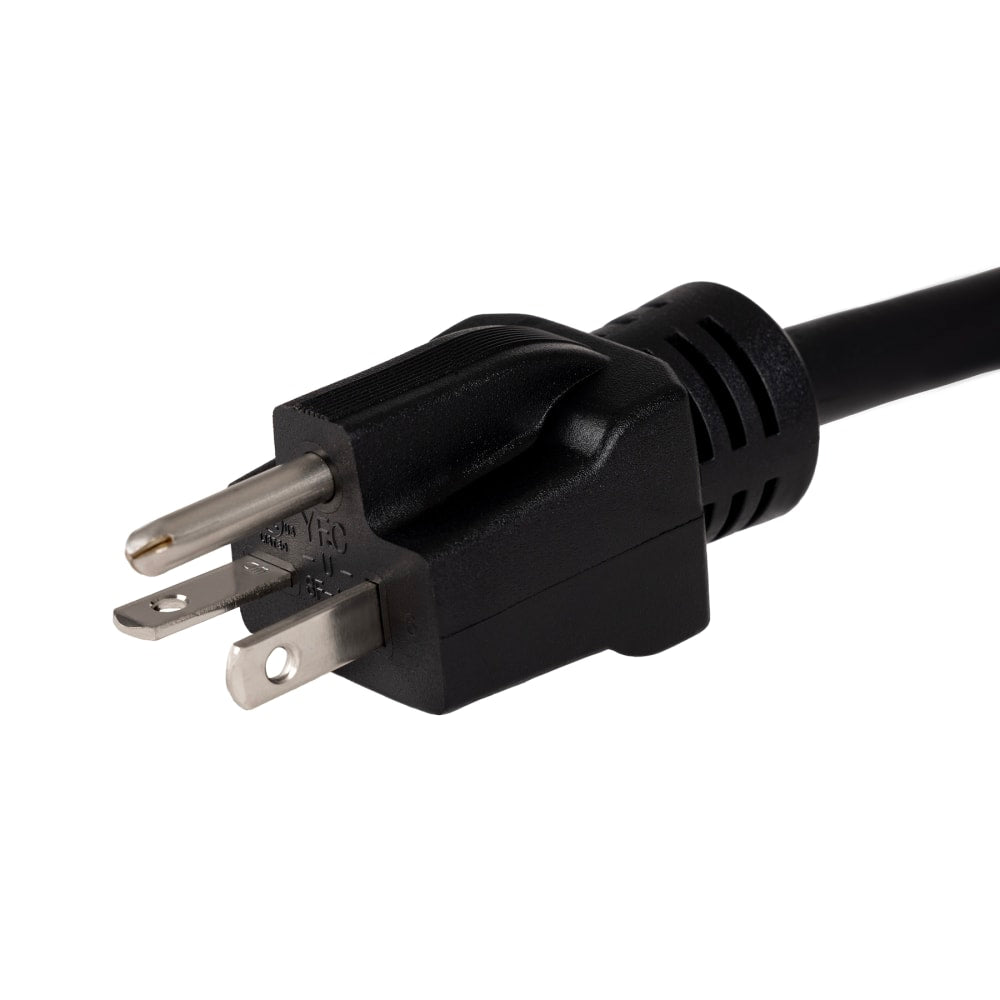 WattBox 20A Right Angle Heavy Duty Male Power Cord with 3-Prong IEC C21 Socket 1.5FT