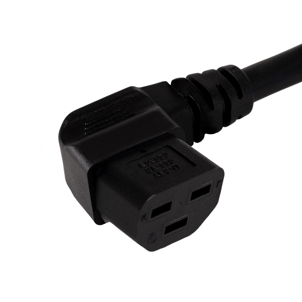 WattBox 20A Right Angle Male Power Cord with 3-Prong IEC C19 Socket 10 FT