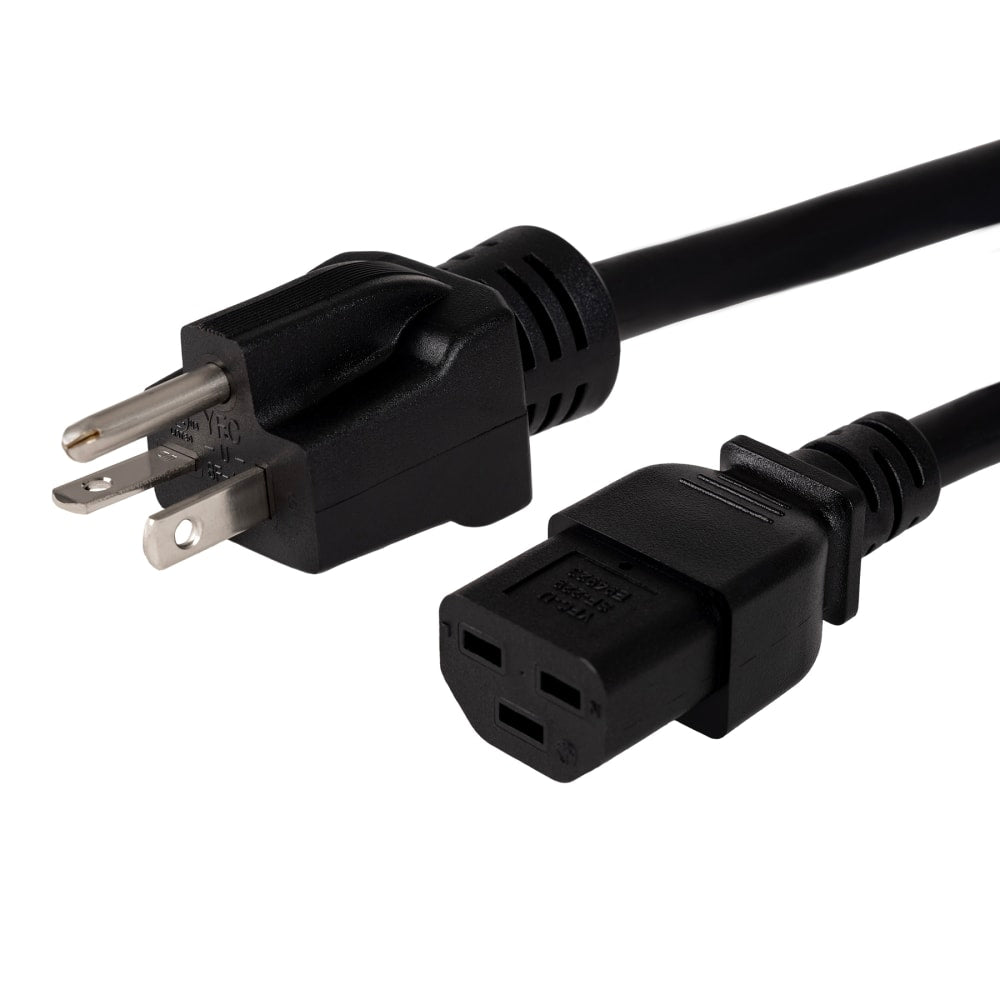 WattBox 20A Heavy Duty Male Power Cord with 3-Prong IEC C21 Socket 3 FT