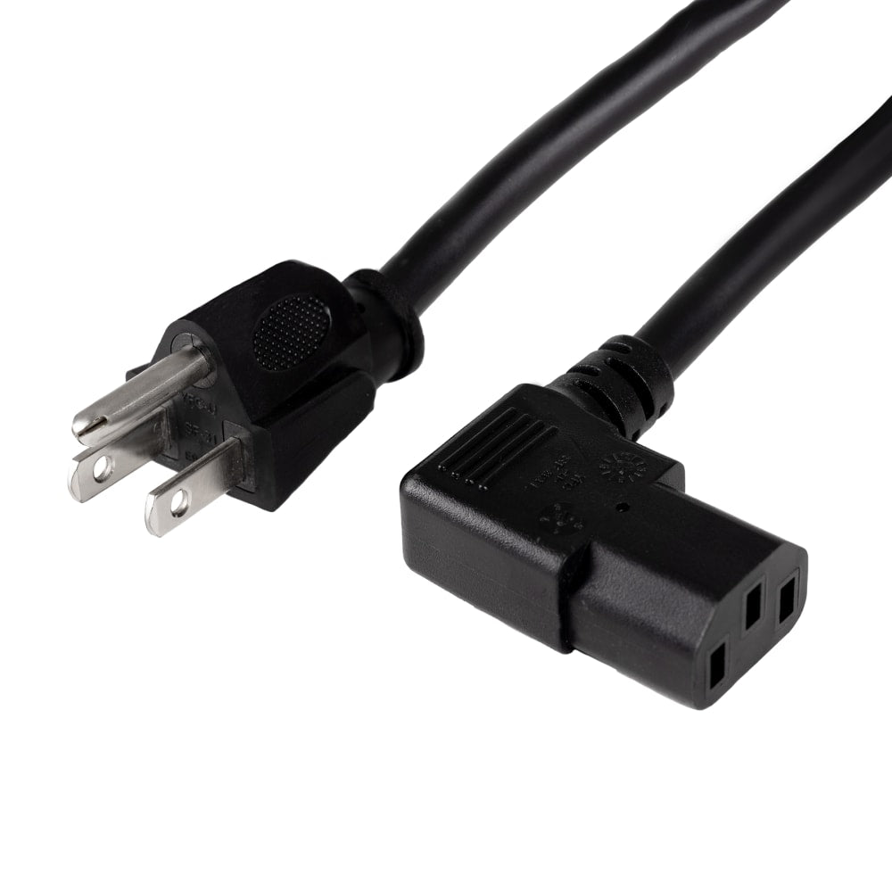 WattBox Left Angle Male Power Cord with 3-Prong IEC C13 Socket 6FT