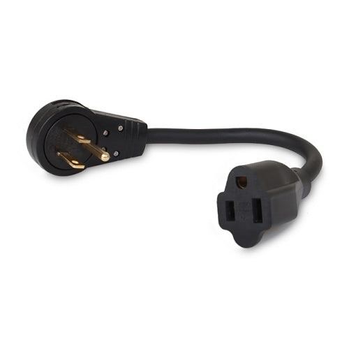 WattBox WB-PWR-EXT360-1.5FT Rotating Male Power Extension Cord with 3-Prong Extension, 1.5\'