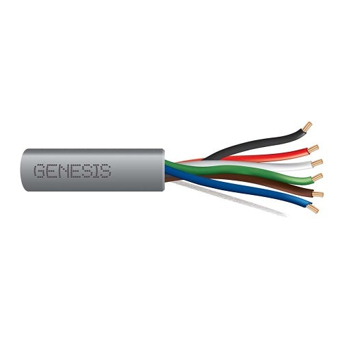 Genesis 21061109 22/6 Stranded Riser Cable, 1000\' (304.8m) REELEX Pull Box, Gray