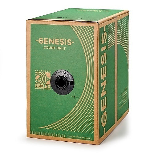 Genesis 21151109 18/4 Stranded Unshielded Cable, Riser, CMR, FT4, 1000\' (304.8 m) Pull Box, Gray