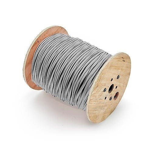 Genesis 21161009 18/6 Stranded Unshielded Cable, Riser, CMR, FT4, 1000\' (304.8 m) Reel, Gray