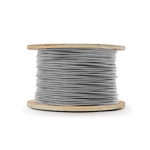 Genesis 21211009 16/2 Stranded Unshielded Cable, Riser, CMR, FT4, 1000\' (304.8 m) Reel, Gray