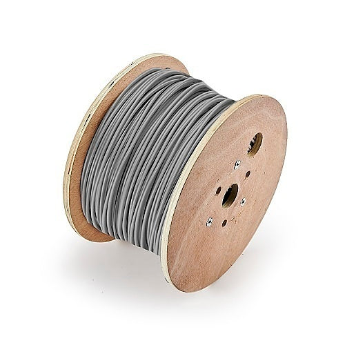 Genesis 21211009 16/2 Stranded Unshielded Cable, Riser, CMR, FT4, 1000\' (304.8 m) Reel, Gray