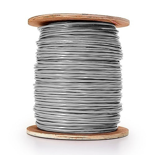 Genesis 21241009 14/4 Stranded Unshielded Cable, Riser, CL3R, FT4, 1000\' (304.8 m) Reel, Gray