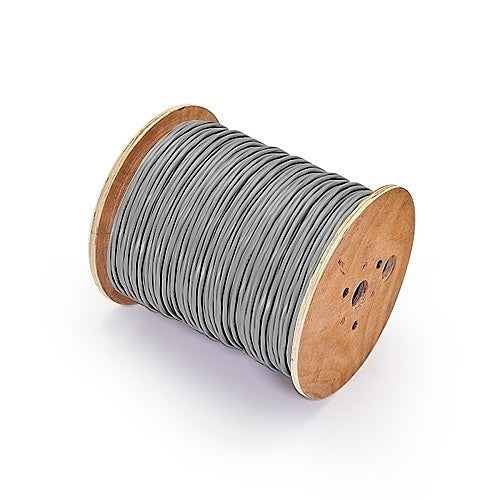 Genesis 21241009 14/4 Stranded Unshielded Cable, Riser, CL3R, FT4, 1000\' (304.8 m) Reel, Gray