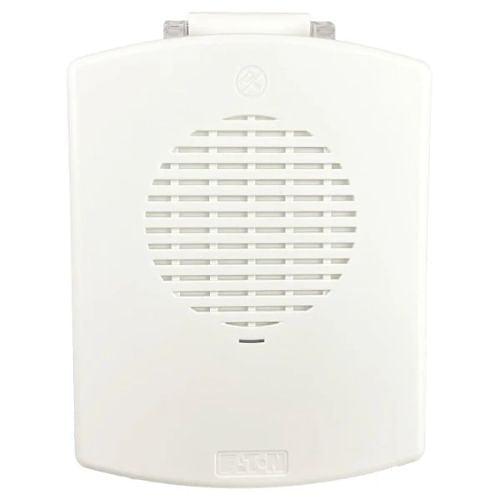 Eaton EL3RSPK-NW Eluxa Outdoor 3R Speaker, Sync with DSM or Wheelock Power Supplies, No Label, White