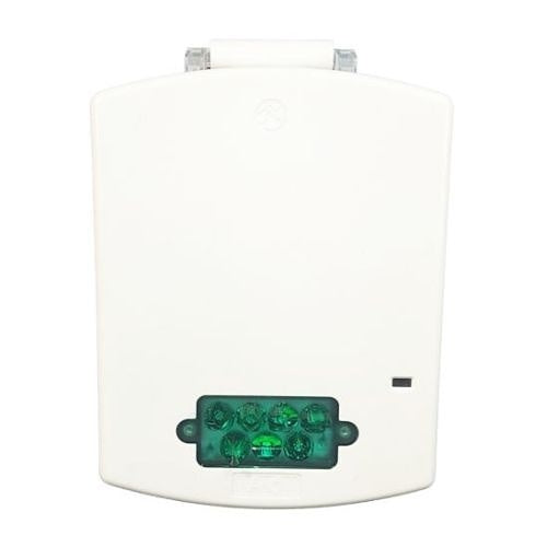Eaton EL3RSTG-NW Eluxa 3R Strobe, Green Lens, No Lettering with MP, White
