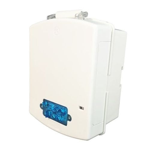 Eaton EL4XSTB-NW 4X Strobe with Backbox, No Lettering, Blue Lens
