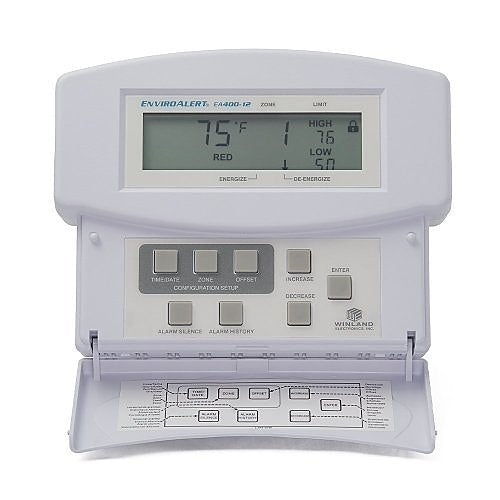 Winland EA400-12 EnviroAlert Zone Critical Condition Monitoring of Temperature, Humidity and Water, 12VDC