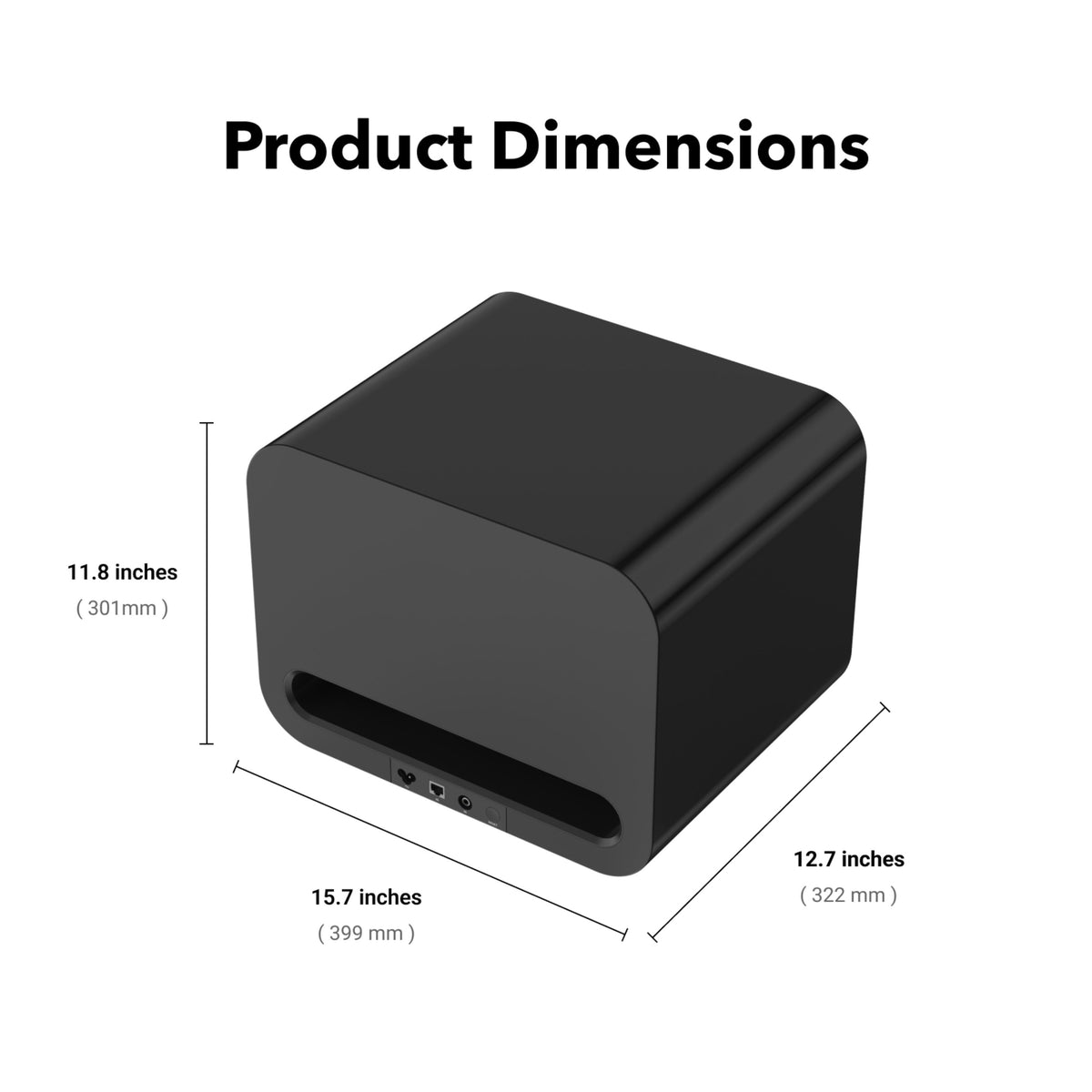 WiiM Sub Pro 8\\" Wireless Subwoofer for WiiM Ecosystem with Optional RCA Line Input