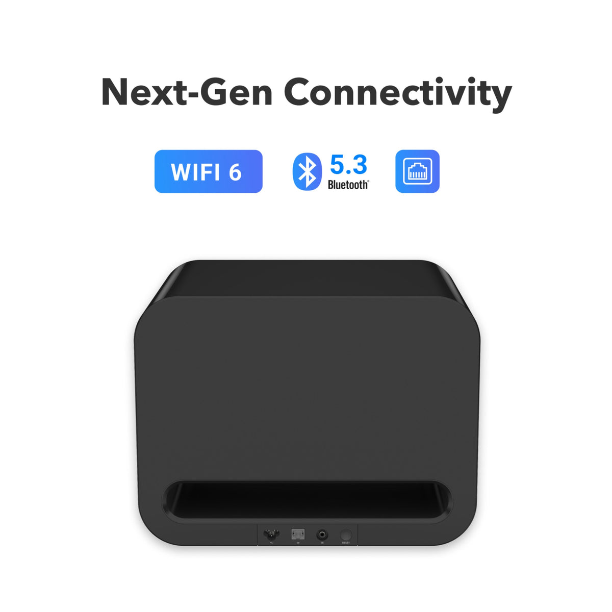 WiiM Sub Pro 8\\" Wireless Subwoofer for WiiM Ecosystem with Optional RCA Line Input