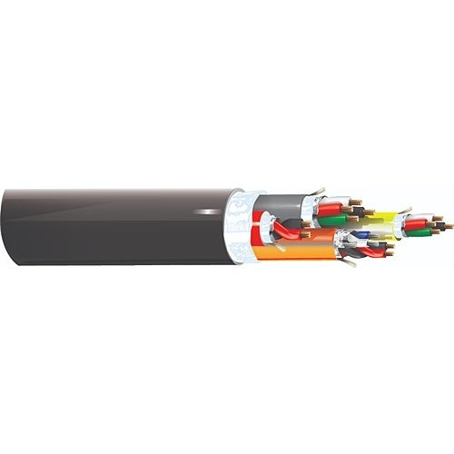West Penn AQCOSDPBK0500 Aquaseal OSDP Access Control Cable, 500', CM Rated, Black